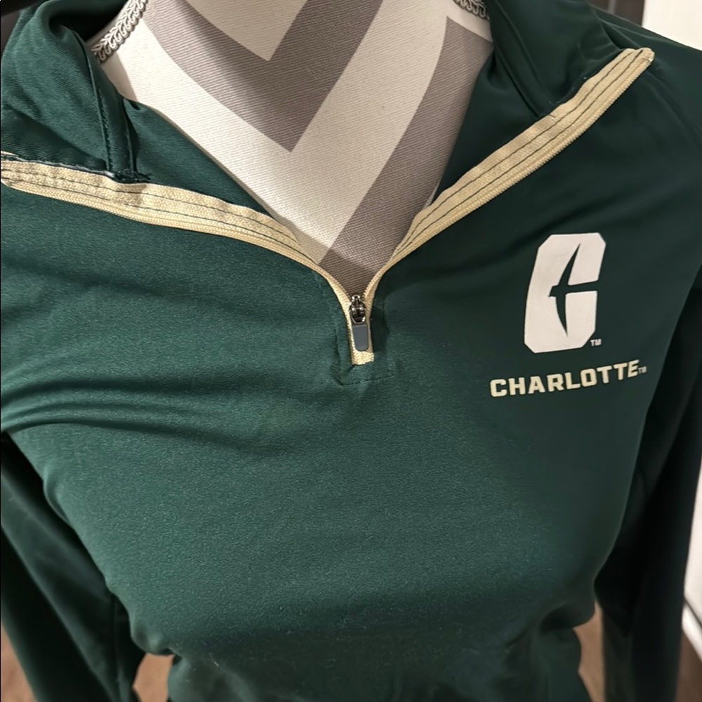 Green Charlotte Quarter-Zip Pullover - Picture 5 of 5